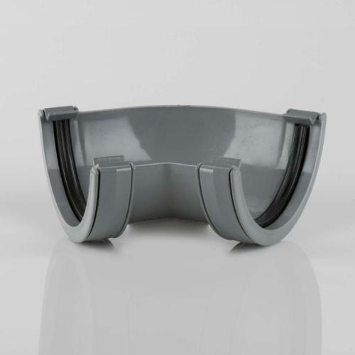 112mm Roundstyle Hr Gutter Angle 135° Grey