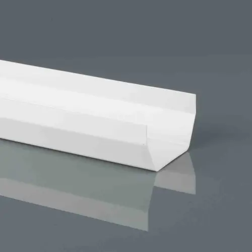 114mm Squarestyle Gutter 4M Length Arctic White