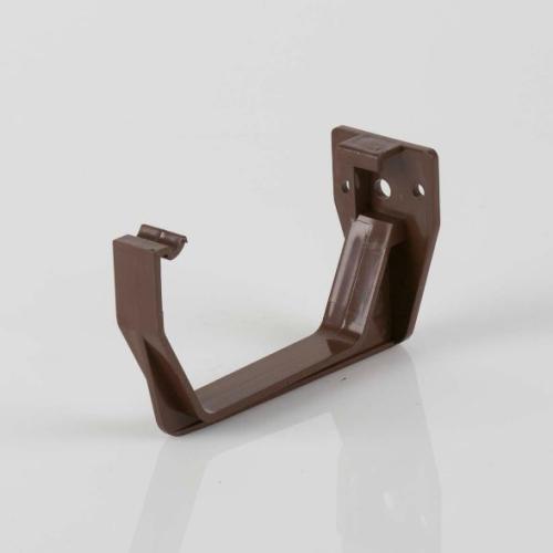 114mm Squarestyle Gutter Support Bracket Brown