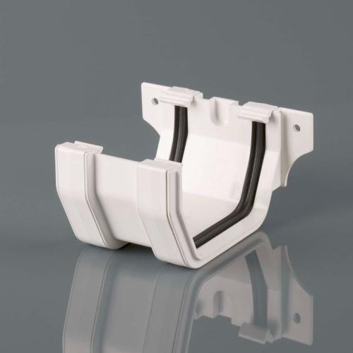 114mm Squarestyle Gutter Joint Bracket Arctic White