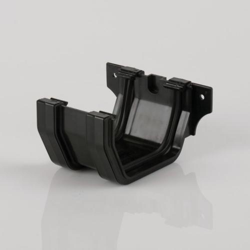 114mm Squarestyle Gutter Joint Bracket Black