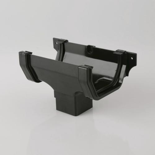 114mm Squarestyle Running Outlet Black
