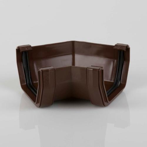 114mm Squarestyle Gutter Angle 135° Brown