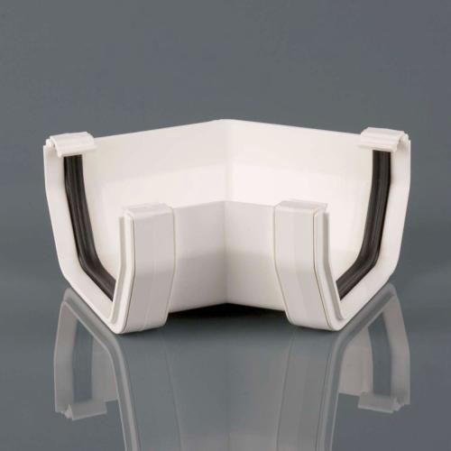 114mm Squarestyle Gutter angle 135° Arctic White