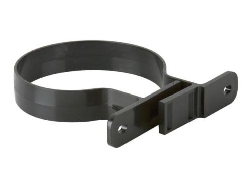 110mm Soil Pipe Bracket Double Fixing Black