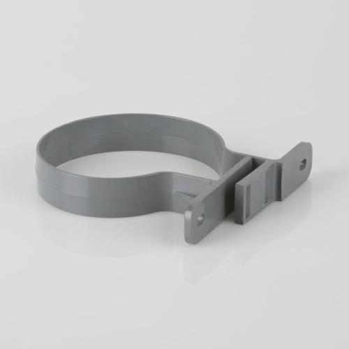 110mm Soil Pipe Bracket Double Fixing Grey