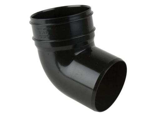 110mm Soil Bottom Offset Bend 112.5° Black