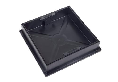 Clark Drain Recessed Polypropylene Manhole Cover and Frame 300 x 300 x 80mm 3.5T (220-300mm Dia Opening)