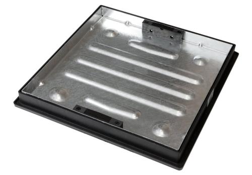 Clark Drain Recessed Galv Manhole Cover And PP Frame 450 x 450 x 44mm 5T (450mm Día Opening)