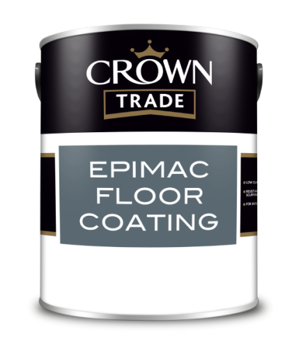 Crown Trade Epimac Floor Coating Mid Grey 5Ltr