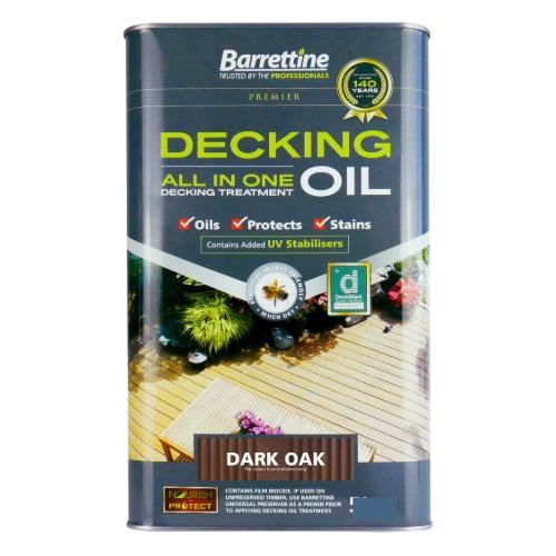 5L Decking Oil All-In-One-Treatment Dark Oak