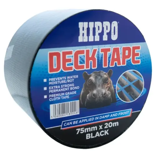 Hippo Deck Tape 75mm x 20m Black