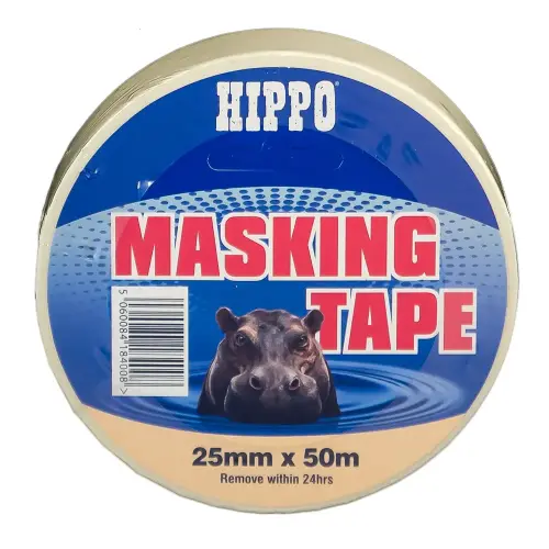 Hippo Masking Tape 25mm x 50m - Beige