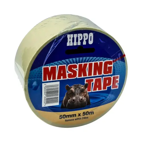 Hippo Masking Tape 50mm x 50m - Beige