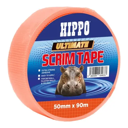 Hippo Orange Dry Lining Tape Scrim 90m x 50mm