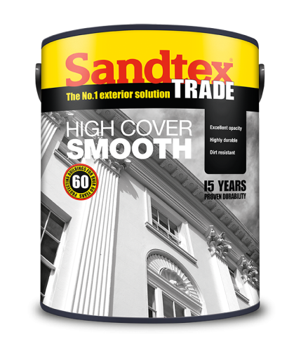 Sandtex Trade Highcover Smooth Magnolia 10L
