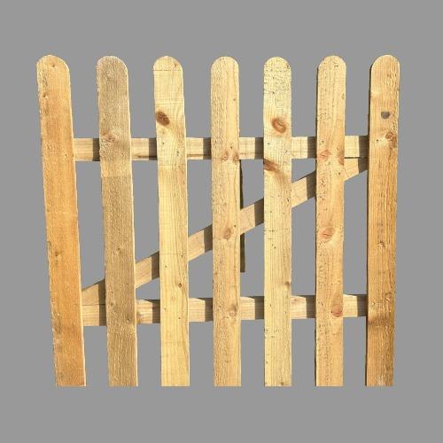 JGF Green Treated Picket Gate 1200mm x 900mm Approx (Responsibly Sourced)