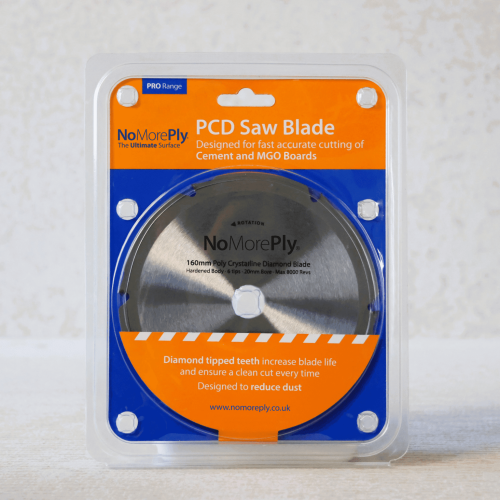 NoMorePly® 160mm/20mm PCD Blade with 20mm-16mm Reducer