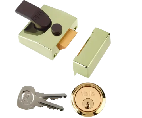 Yale P89 Deadlocking Nightlatch DMG/PB 60mm