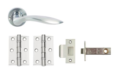 Union OPEN' **PRIVACY** Door Pack - cw Dual Finish Handles, 3" 2BB, Latch
