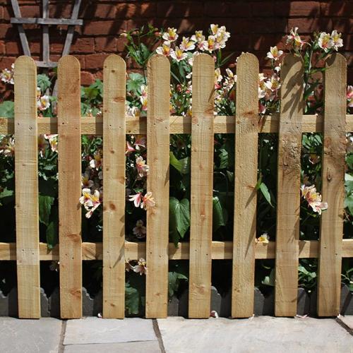 JGF Round Top Picket Fence panel 900mm x 1828mm Pressure Treated (Responsibly Sourced)