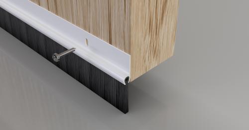 Stormguard Standard PVC Brush ( BDS) Bottom Door Seal 914mm White