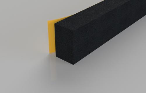 Stormguard Rubber Foam Weatherstrip 3.5m Black