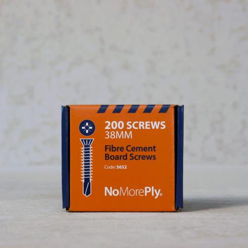 NoMorePly® 38mm Fibre Cement Board Screws (200 per Box)