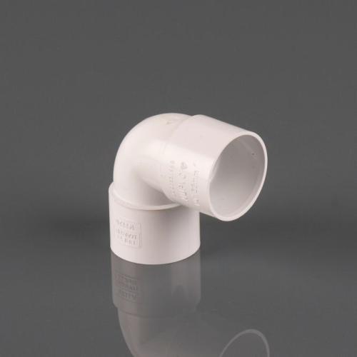 50mm Solvent Knuckle Bend 90° Polar White