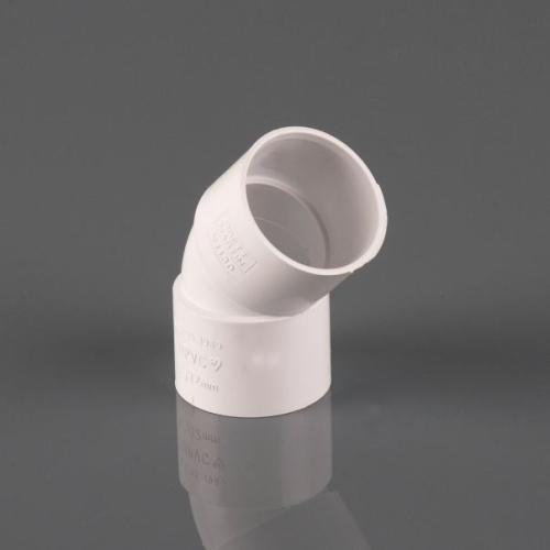 50mm Solvent Obtuse Bend 135° Polar White