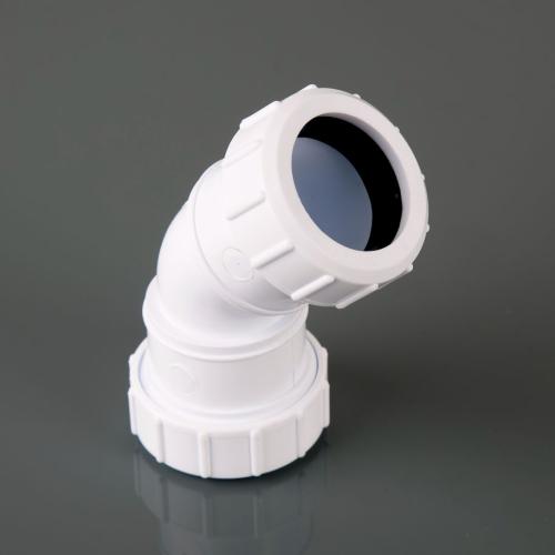 32mm Compression Obtuse Bend 135° White