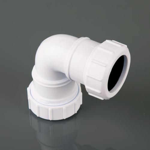 32mm Compression Knuckle Bend 90° White