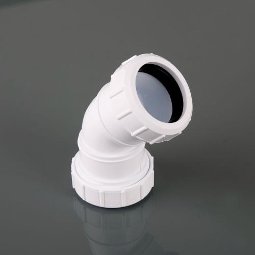 40mm Compression Obtuse Bend 135° White