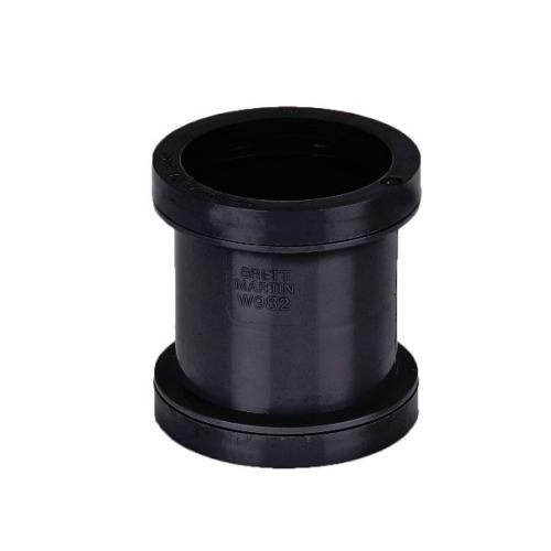 32mm Pushfit Straight Connector Black