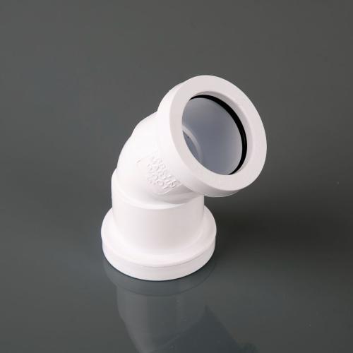 40mm Pushfit Obtuse Bend 135° White