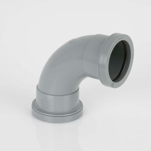 50mm Pushfit Swept Bend 92.5° Grey