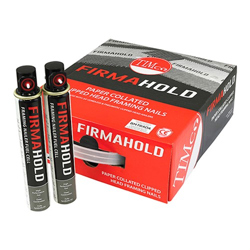 FirmaHold Collated Clipped Head Nails & Fuel Cells 3.1 x 75 - Galvanised