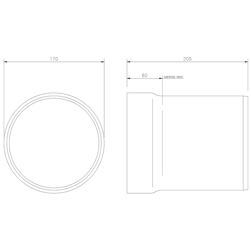 Riser For Bottle Gully Traps 200mm High