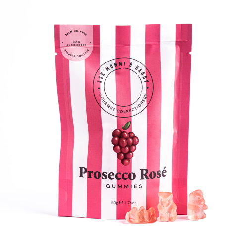 Ask Mummy & Daddy Gummies - Prosecco Rose Cocktail (16x50g)