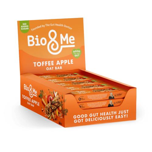 Bio&Me Gut-Loving Oat Bar - Toffee Apple (18x38g)