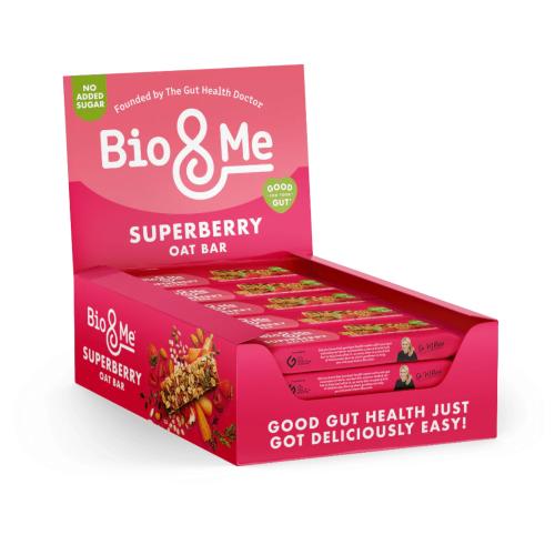 Bio&Me Gut-Loving Oat Bar - Super Berry (18x38g)