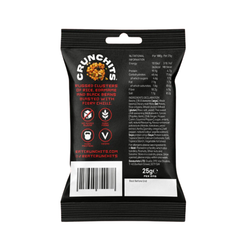The Savourists Crunchits - Fiery Chilli (12x25g)