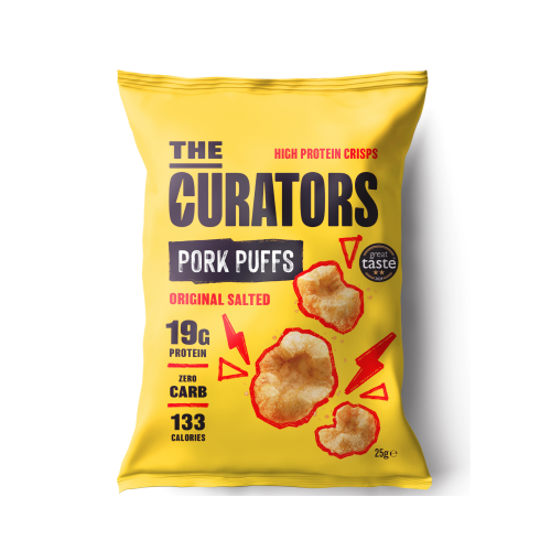 The Curators Pork Puffs - Original Salted (24x25g)