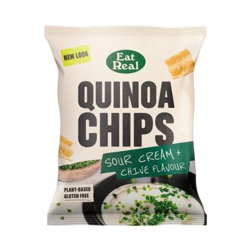 Eat Real Grab Bag Quinoa Chips - Sour Cream & Chive (18x40g)