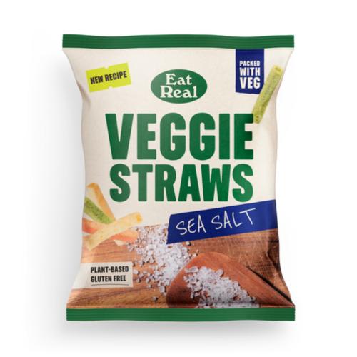 Eat Real Grab Bag Veggie Straws - Sea Salt (18x45g)