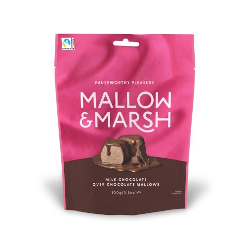 Mallow & Marsh Marshmallow Pouch - Double Chocolate (6x100g)