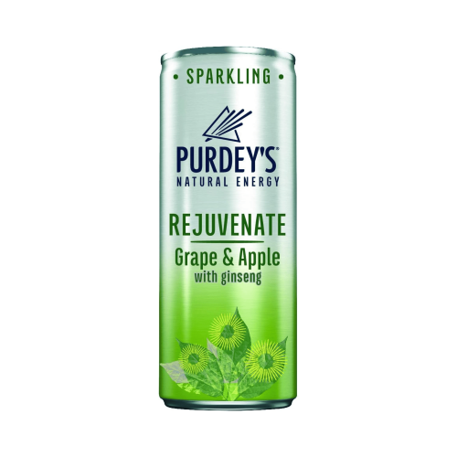 Purdey's Rejuvenate - Sparkling Grape & Apple with Ginseng (12x250ml)