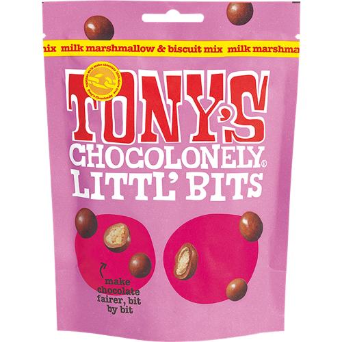 Tony's Chocolonely Littl' Bits - Milk Marshmallow Biscuit Mix (8x100g)