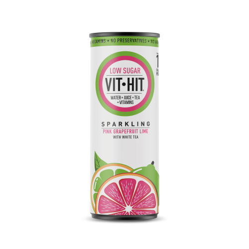 VITHIT Vitamin Water - Sparkling Pink Grapefruit & Lime (12x330ml)