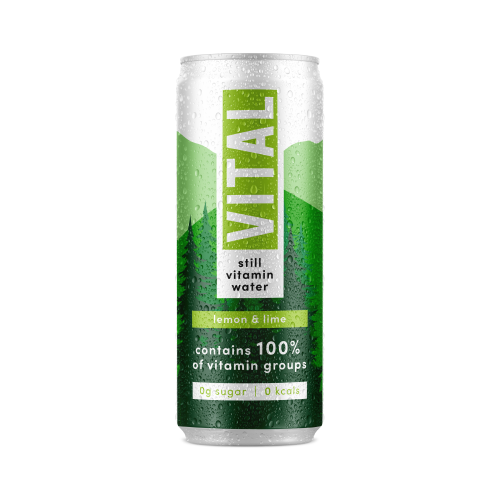 Vital Still Vitamin Water - Lemon & Lime (12x330ml)